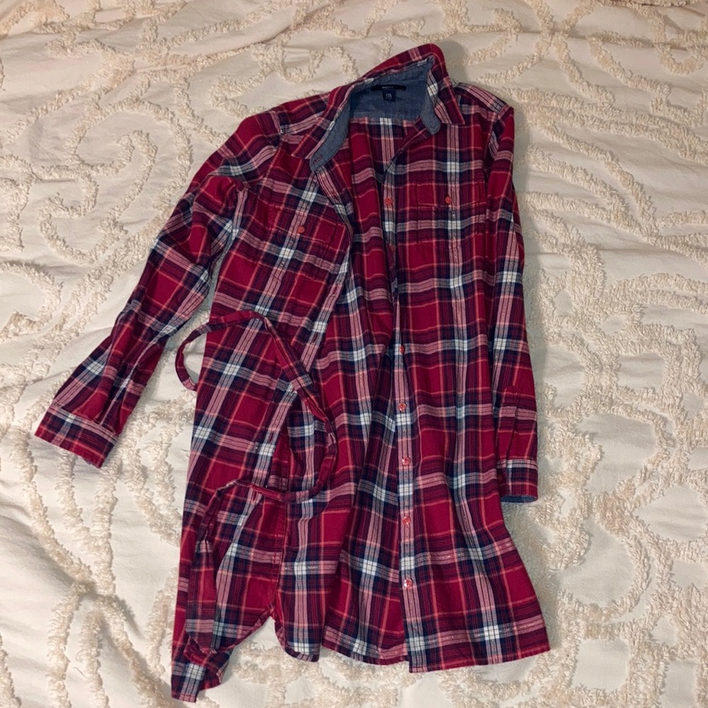 Red Gap Kids flannel dress